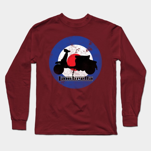 Lambretta (Worn) Long Sleeve T-Shirt by Randomart